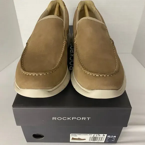 *NEW* Men\'s 10.5M ROCKPORT Primetime Casual Moc C17282 Taupe NEW* Men main image 4